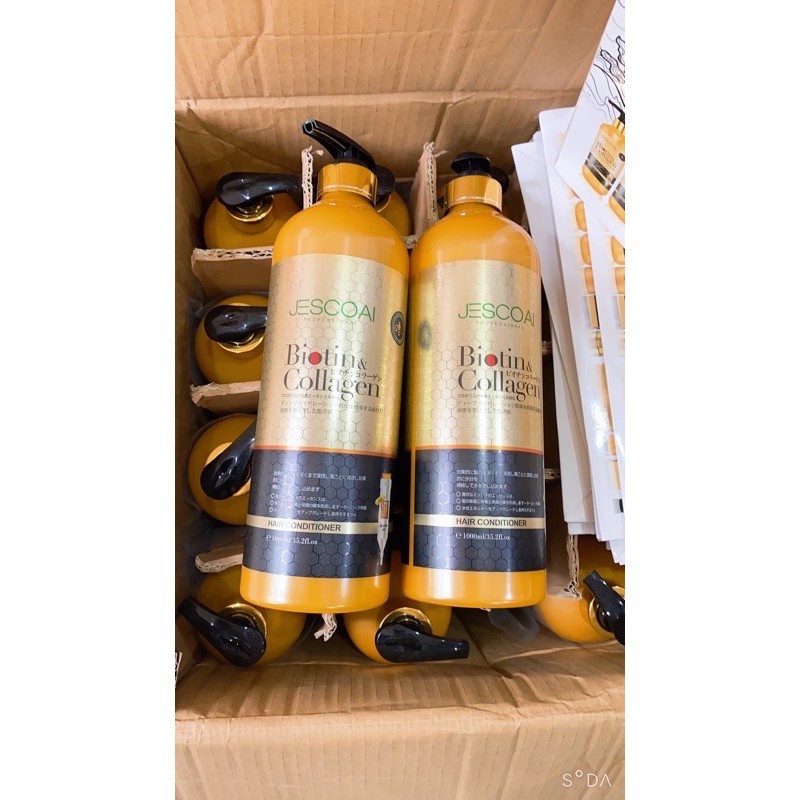 ✅[CHÍNH HÃNG] Bộ Dầu Gội Xả Biotin Collagen Jescoal 1000ml