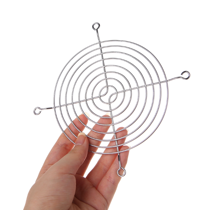 QUU * Quạt bảo vệ lưới tản nhiệt 12cm Dia Lưới an toàn lưới sắt cho quạt khung máy tính