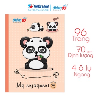 Combo 5 Tập học sinh Thiên Long 96 trang 4 ô ly ngang 70 gsm Điểm 10 TP