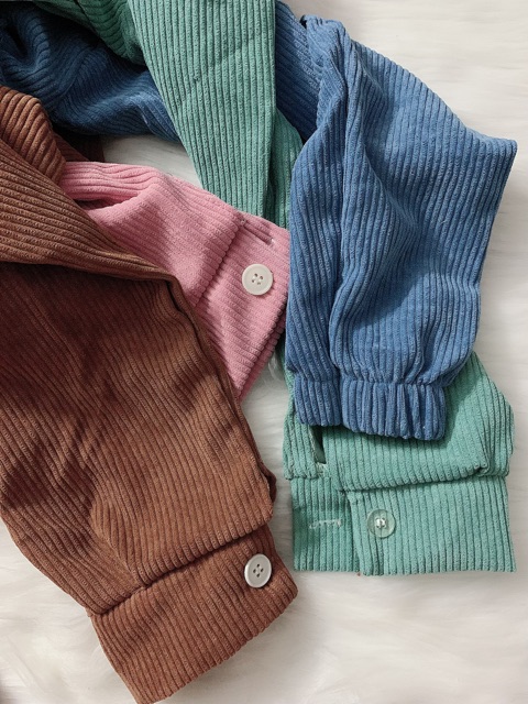 Áo khoác croptop nhung gân (bao chất đẹp)