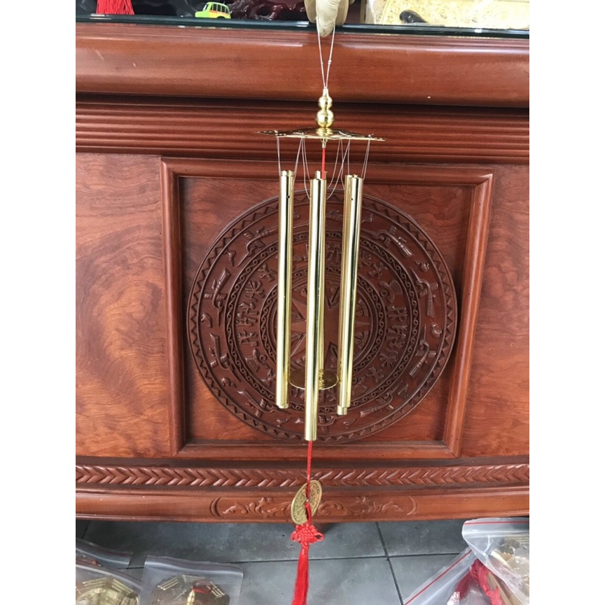 Chuông gió phong thủy 6 ống bằng đồng thật các cỡ