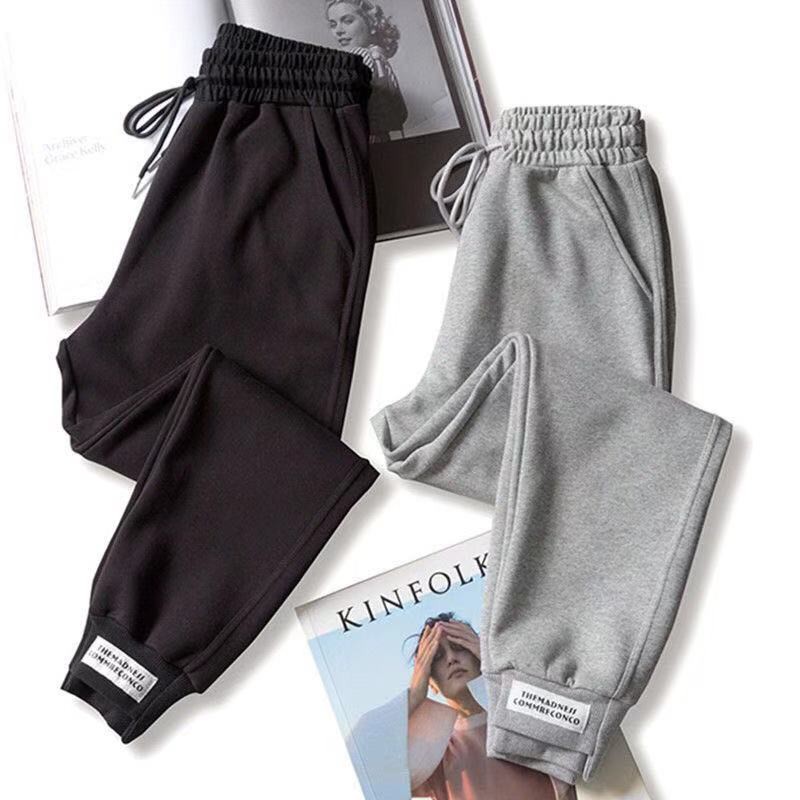 Quần thể thao eo cao ống rộng phong cách năng động thời trang 2021 cho nữ | BigBuy360 - bigbuy360.vn