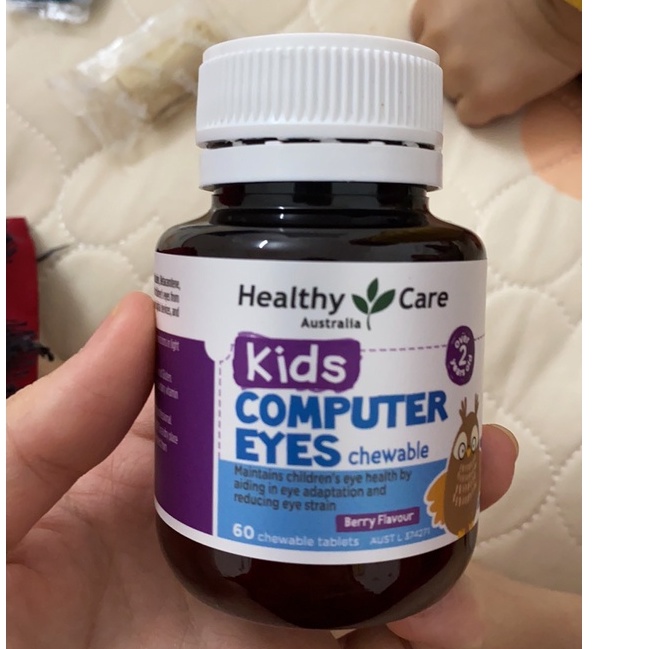 Kẹo bổ mắt cho bé Healthy Care Kids Computer Eyes 60 viên vị Berry của Úc