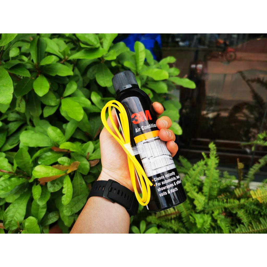 Dung Dịch Vệ Sinh Dàn Lạnh Vệ Sinh Điều Hòa Ô tô 3M Air Conditioner Cleaner Foam 250ml Tặng Khăn