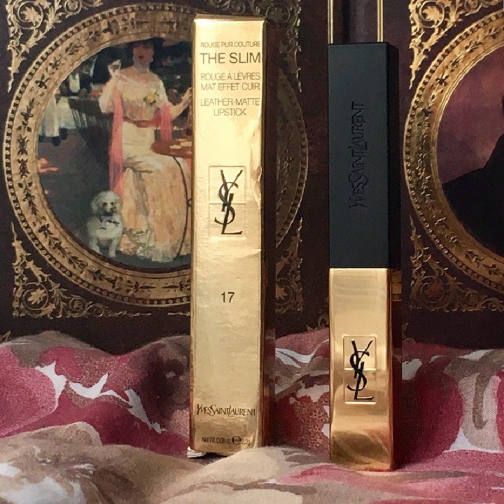 Son YSL Rouge Pur Couture The Slim Matte 17 Nude Antonym màu hồng đất