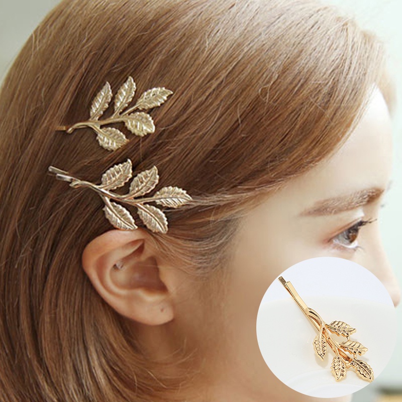 Kẹp tóc hình hoa nhỏ đính đá phong cách Retro Hàn Quốc