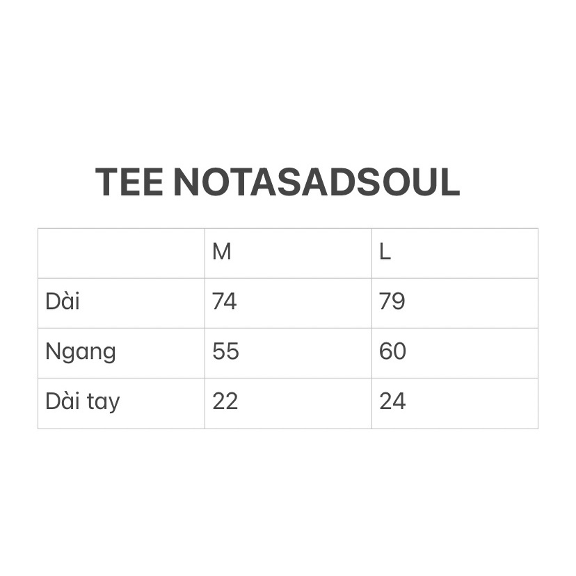Áo thun basic NOTASADSOUL - NASS