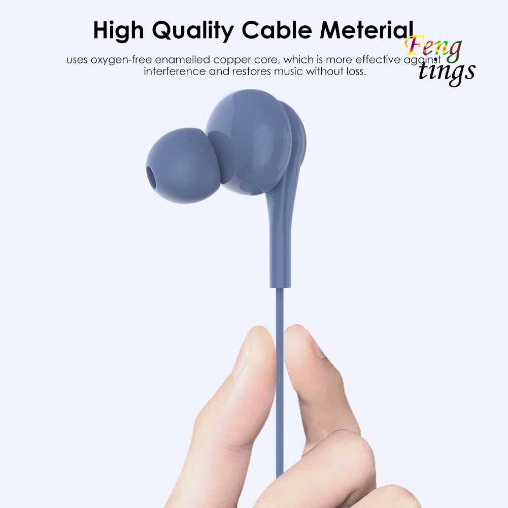 Tai nghe nhét tai 4D có dây và micro 3.5mm dành cho máy tính/điện thoại
