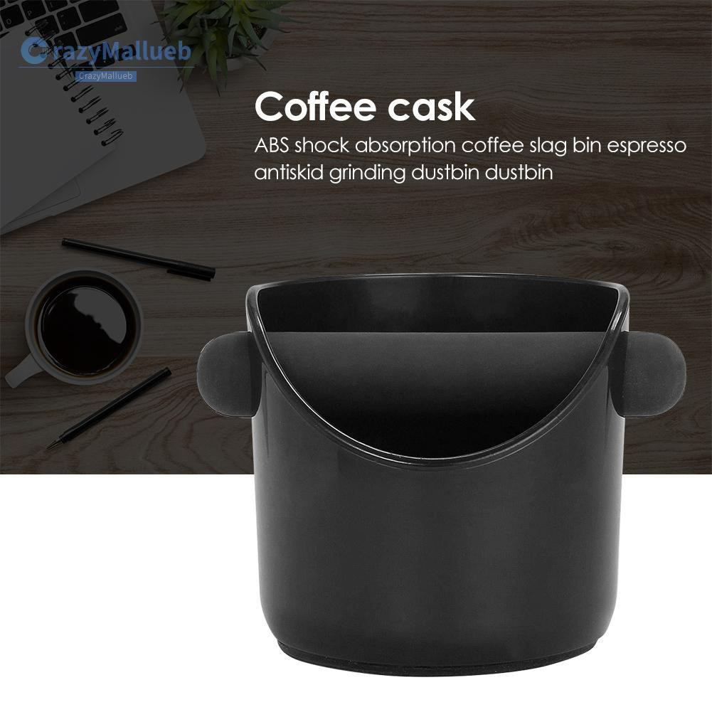 Crazymallueb❤ABS Shock-absorbent Coffee Slag Bucket Anti Slip Grind Dump Bin Waste Bin❤Kitchen