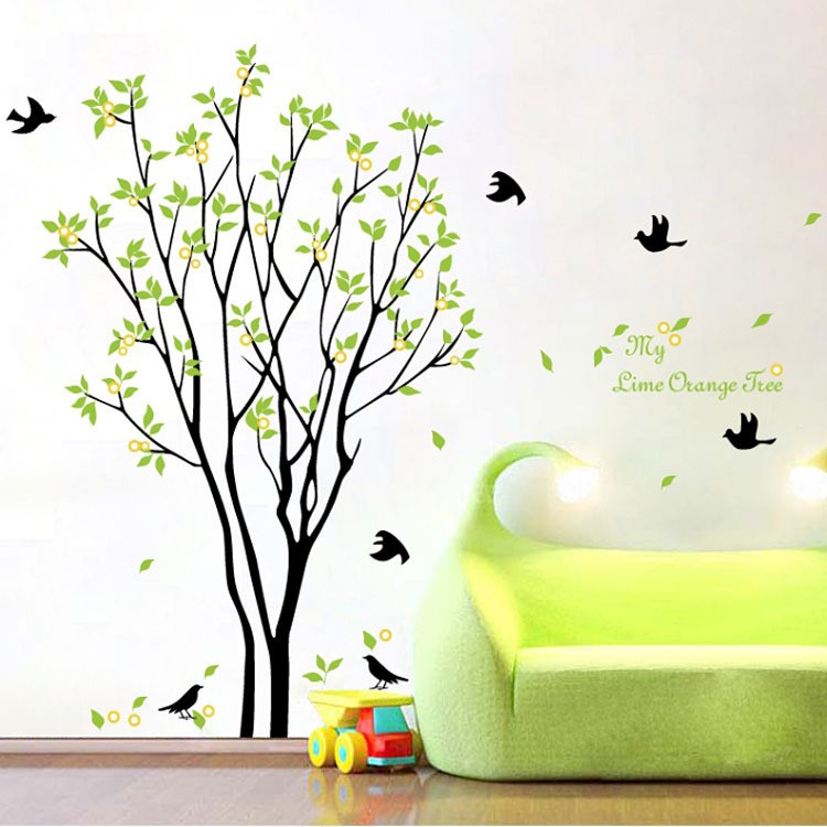 Decal dán tường, tranh dán tường, tranh trang trí decor phòng nhiều mẫu lựa chọn - Mẫu 1