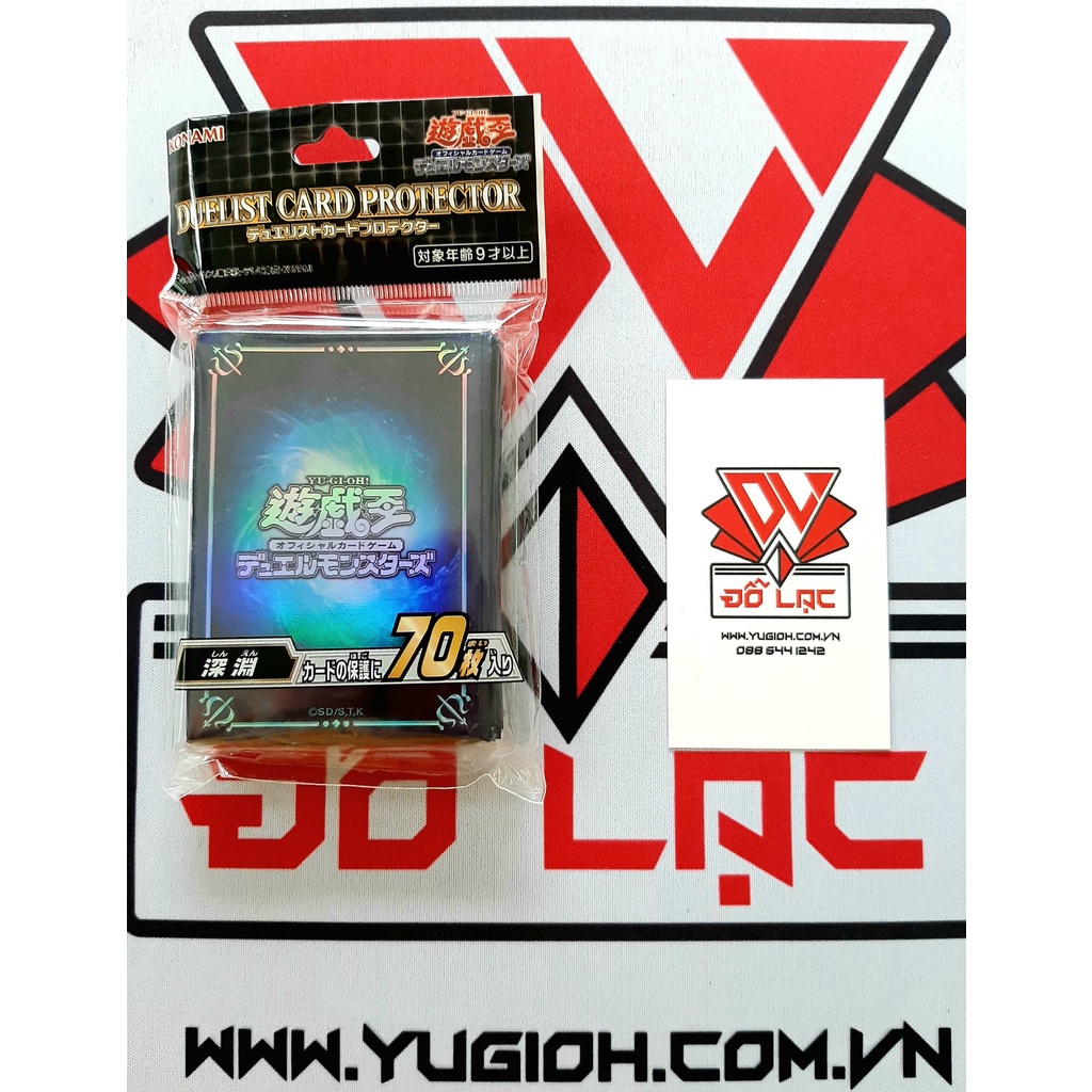 Bọc thẻ bài Yugioh Chính Hãng size 6.3 x 9 cm màu Xanh Biển