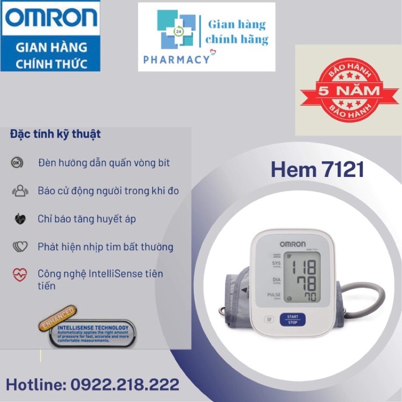 Máy đo huyết áp Omron HEM 7121