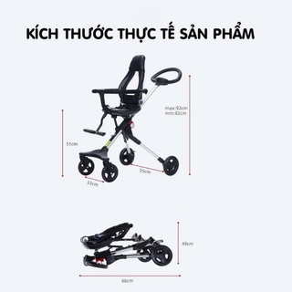 Xe đẩy đảo chiều gấp gọn vovo playkids - ảnh sản phẩm 5