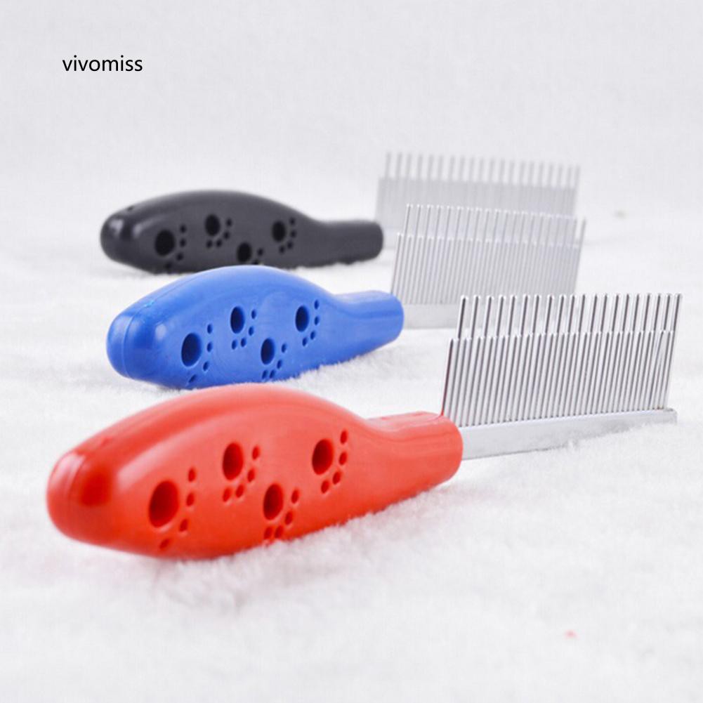 Lược Chải Lông Cho Thú Cưng Hình Bàn Chân Răng Lược Chất Liệu Thép Không Gỉ Tiện Dụng
