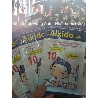 (❣️❣️❣️-5% LN cho quỹ Vacxin Covid19) Miếng dán hạ sốt, giảm đau AIKIDO GEL COOL PATCH (Gói 2 miếng) - Đông Anh Pharma