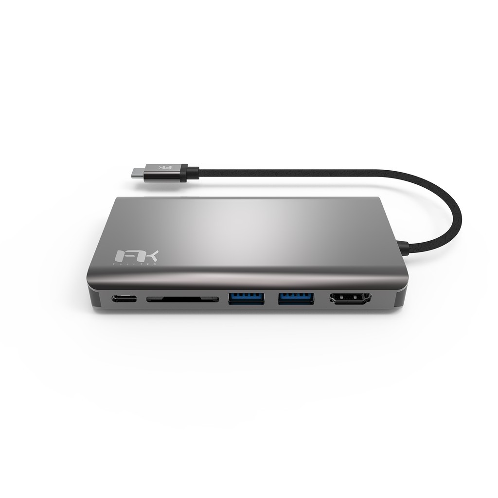 Bộ chia cổng USB Portable 8 in 1 USB-C Hub Feeltek