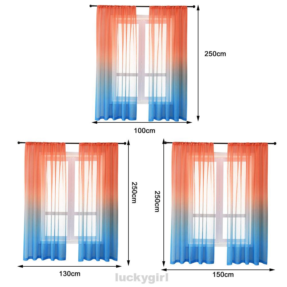 Rèm Cửa Sổ Màu Ombre Có Thể Đảo Ngược Dùng Trang Trí Phòng Khách / Phòng Ngủ