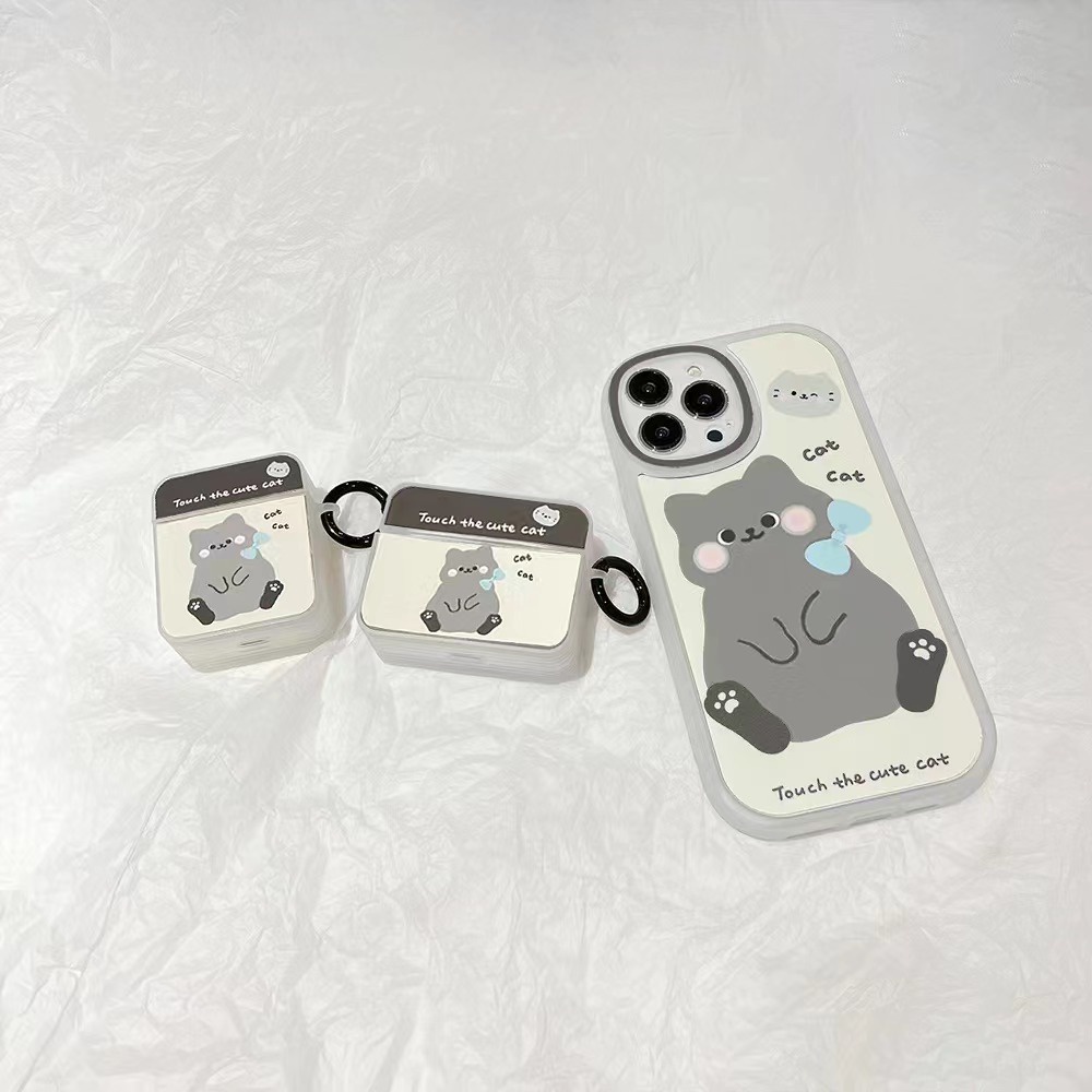 Ốp Điện Thoại TPU Silicone Mặt Gương Hình Mèo Cho Apple iPhone13 iPhone 13Pro max iPhone13 mini iPhone12 / 11 / XR / 8 / 7