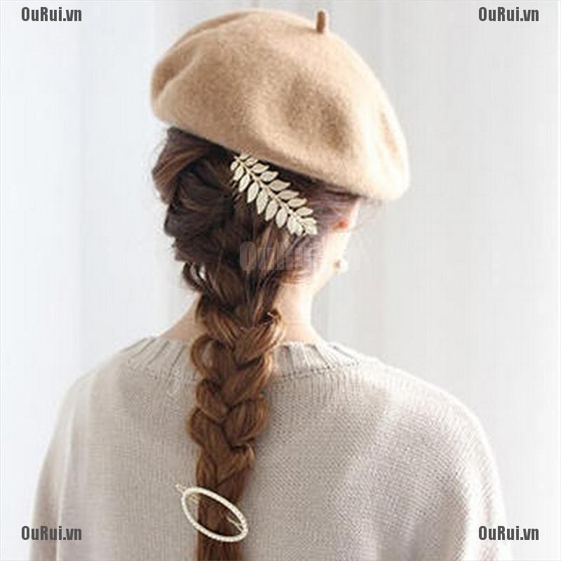 (FCC) (Miễn Phí Vận Chuyển 0 Vnd Only 11.11) Kẹp Tóc Hình Chiếc Lá Thanh Lịch Cho Nữ