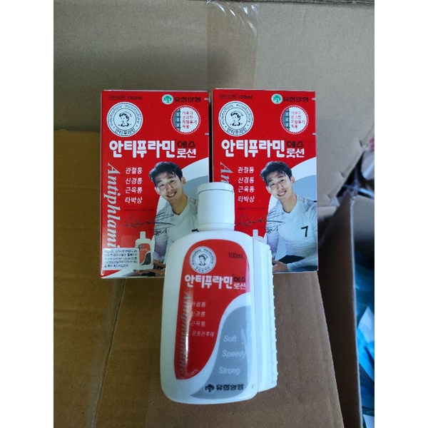 Dầu nóng Hàn quốc hình cầu thủ..chai 100ml
