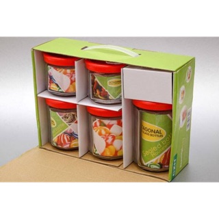Bộ 5 lọ thuỷ tinh đựng gia vị