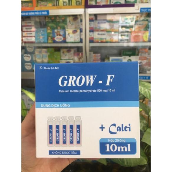 Hộp 20 ống GROW-F bổ sung canxi
