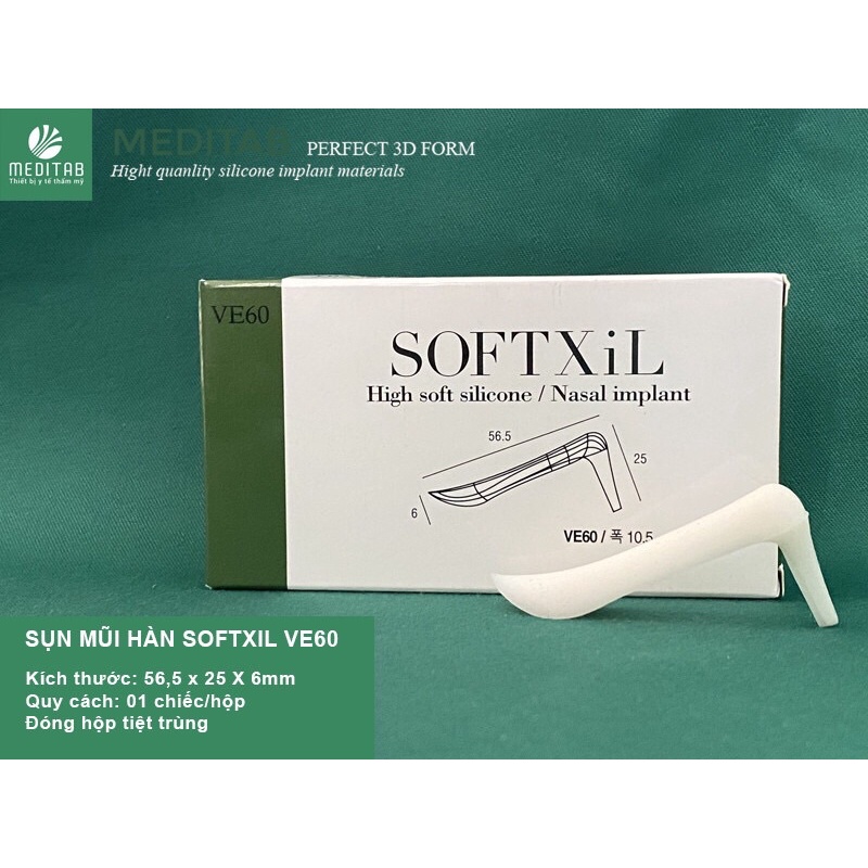 SỤN NÂNG MŨI CAO CẤP SOFTXIL VE55, 60, 65 chính hãng Korea