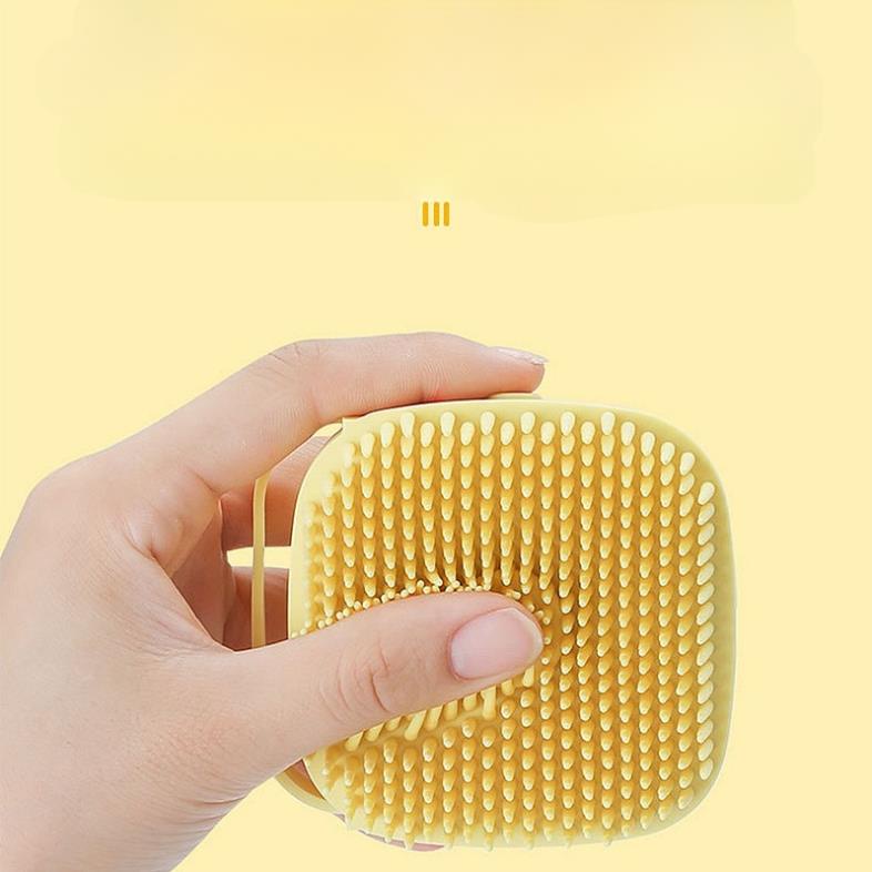 Bông tắm bàn chải silicone tiện dụng giúp tắm tạo bọt massage tẩy tế bào chết siêu sạch K178