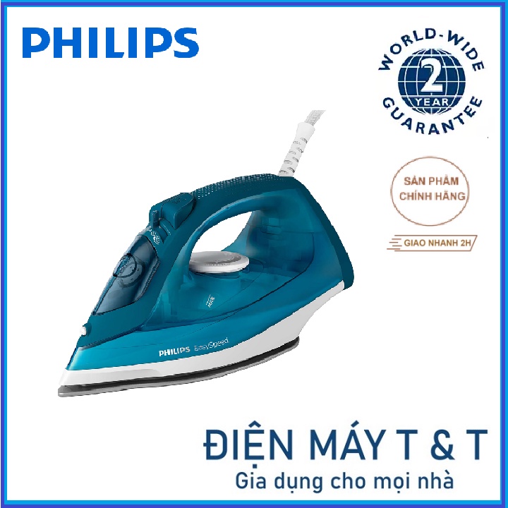 Bàn ủi hơi nước Philips GC1756, Hàng phân phối chính hãng