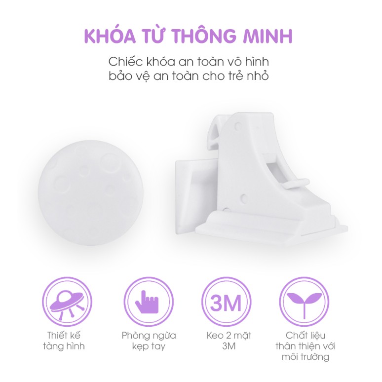 Khóa từ thông minh an toàn cho bé - Home and Garden