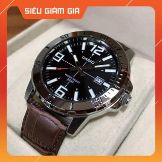 Hot đồng hồ nam casio mtp-vd01l-1bvudf dây da cao cấp - tuổi thọ pin 3 năm chính hãng