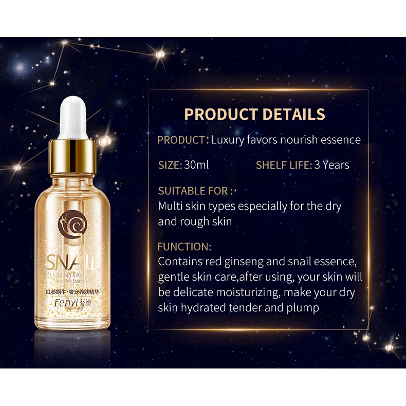 Serum Fenyi tinh chất ốc sên chống lão hóa &amp; nếp nhăn 30ml
