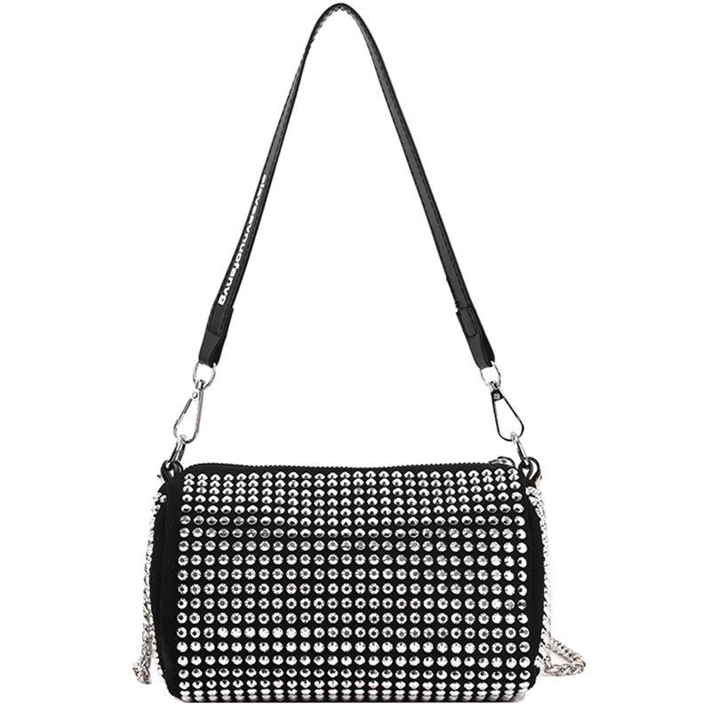 Túi Đeo Vai Đính Đá Lấp Lánh Thời Trang Sang Trọng Cho Nữ