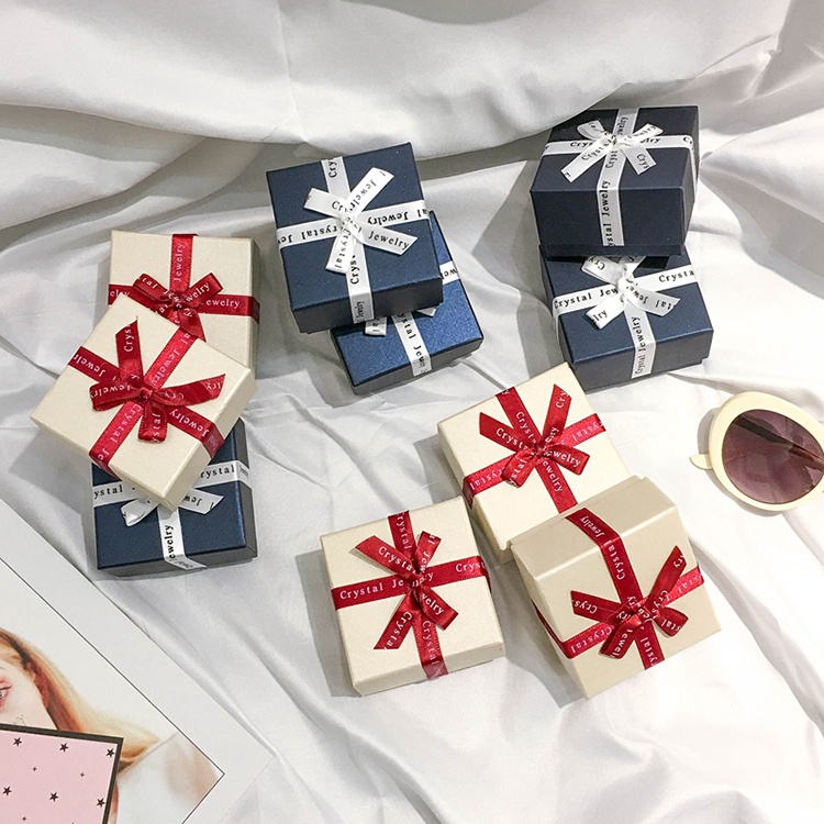Hộp đựng quà thắt nơ, hộp đựng trang sức, túi đựng quà sang trọng, xinh xắn| TRANG SỨC BẠC HARMONY