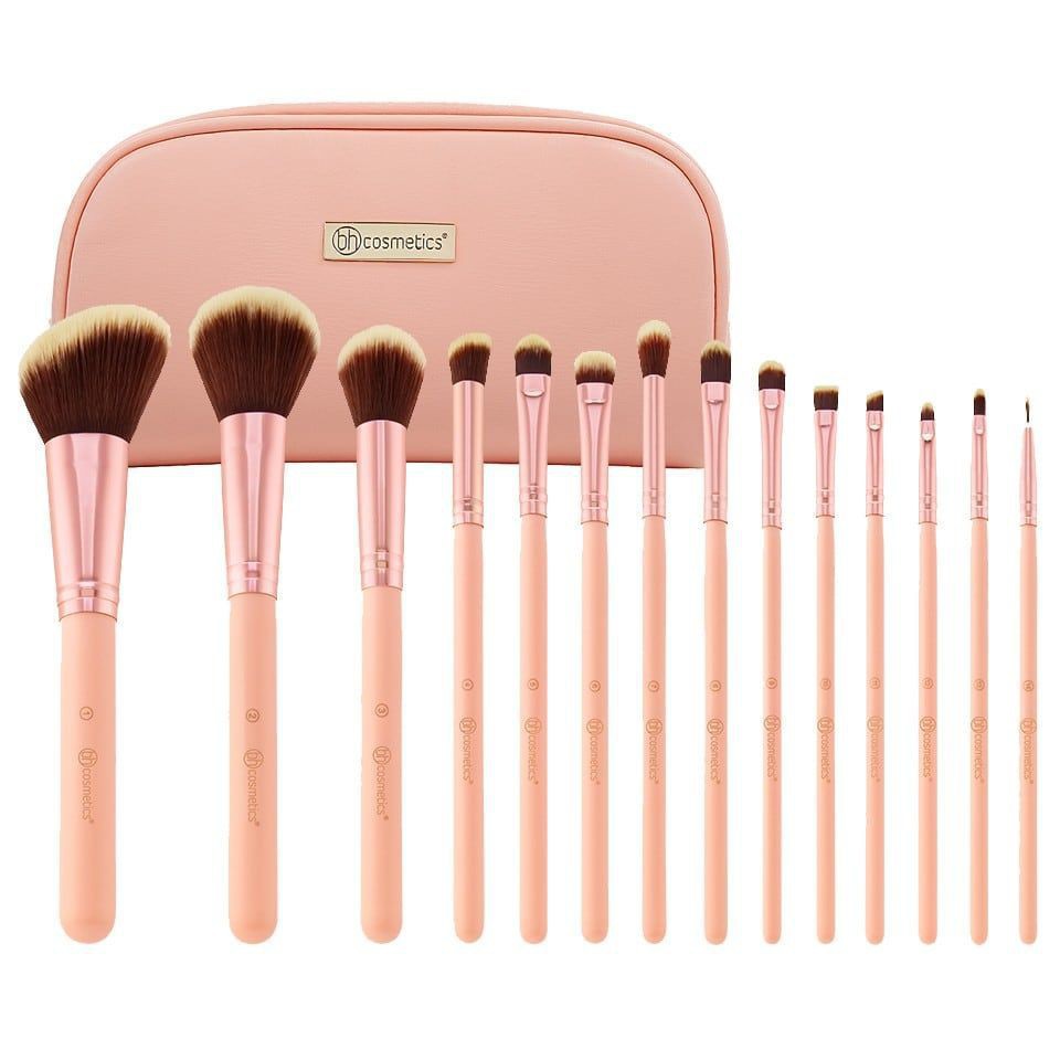 Hàng USA- Bộ cọ 14 cây BH cosmetics BH Chic - 14 Piece Brush Set with Cosmetic Case New