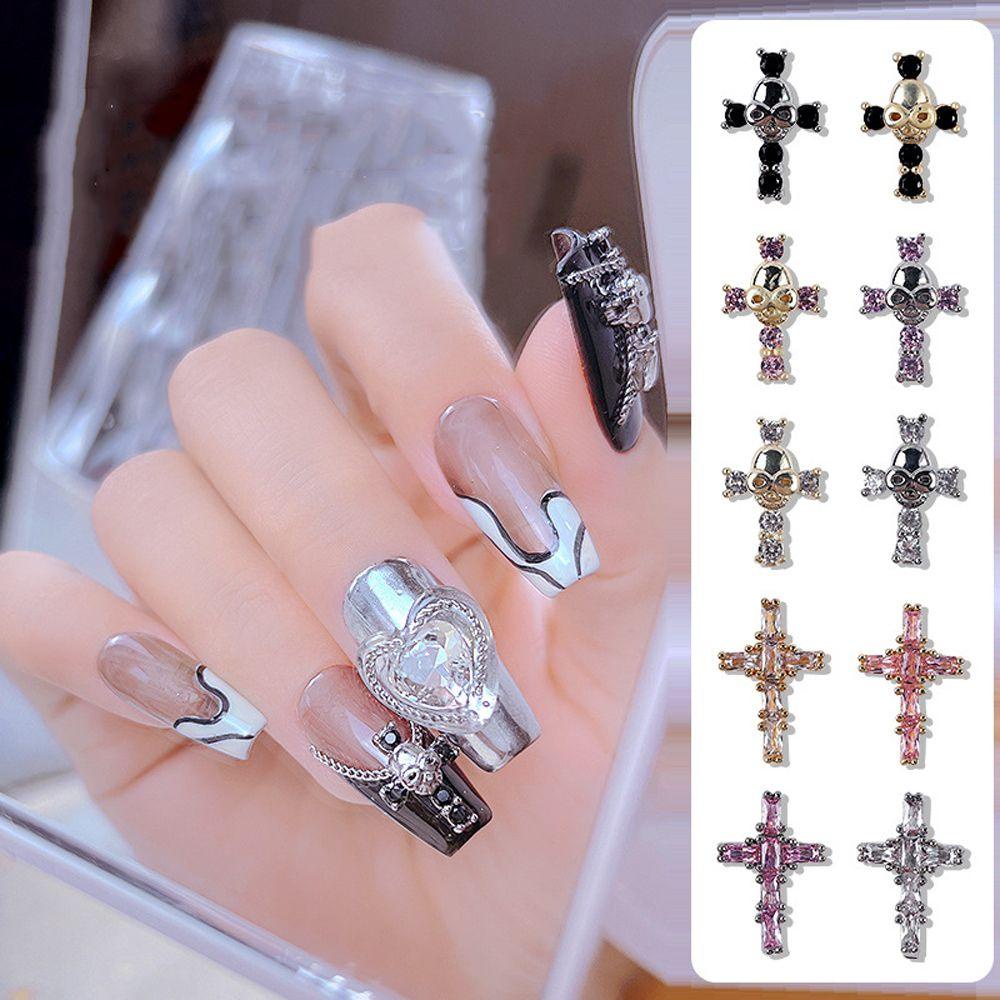 Phụ Kiện Trang Trí Móng Tay Hình Trái Tim / Đầu Lâu Halloween Nhiều Màu Sắc|Phụ Kiện Làm Móng Nghệ Thuật