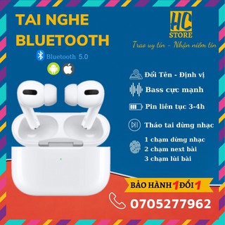 Tai nghe bluetooth,đổi tên,định vị, pin trâu, sạc không dây,dùng được cho cả androi và ios (pro)