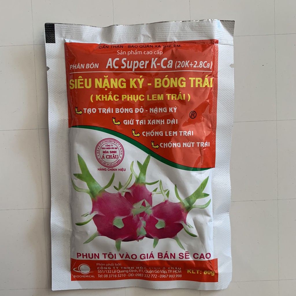 Phân bón Siêu nặng ký - bóng trái - AC Super K-Ca