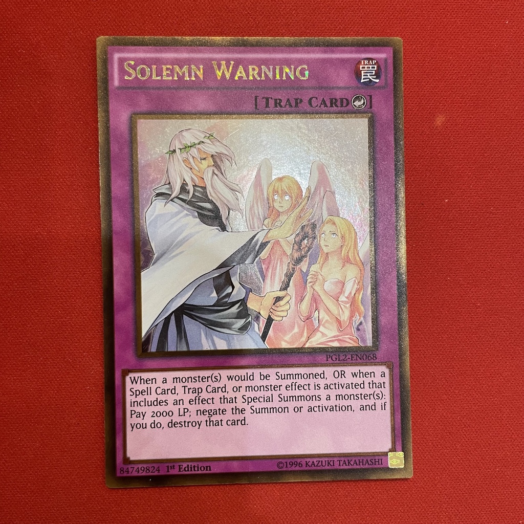 [JP][Thẻ Bài Yugioh Chính Hãng] Solemn Warning