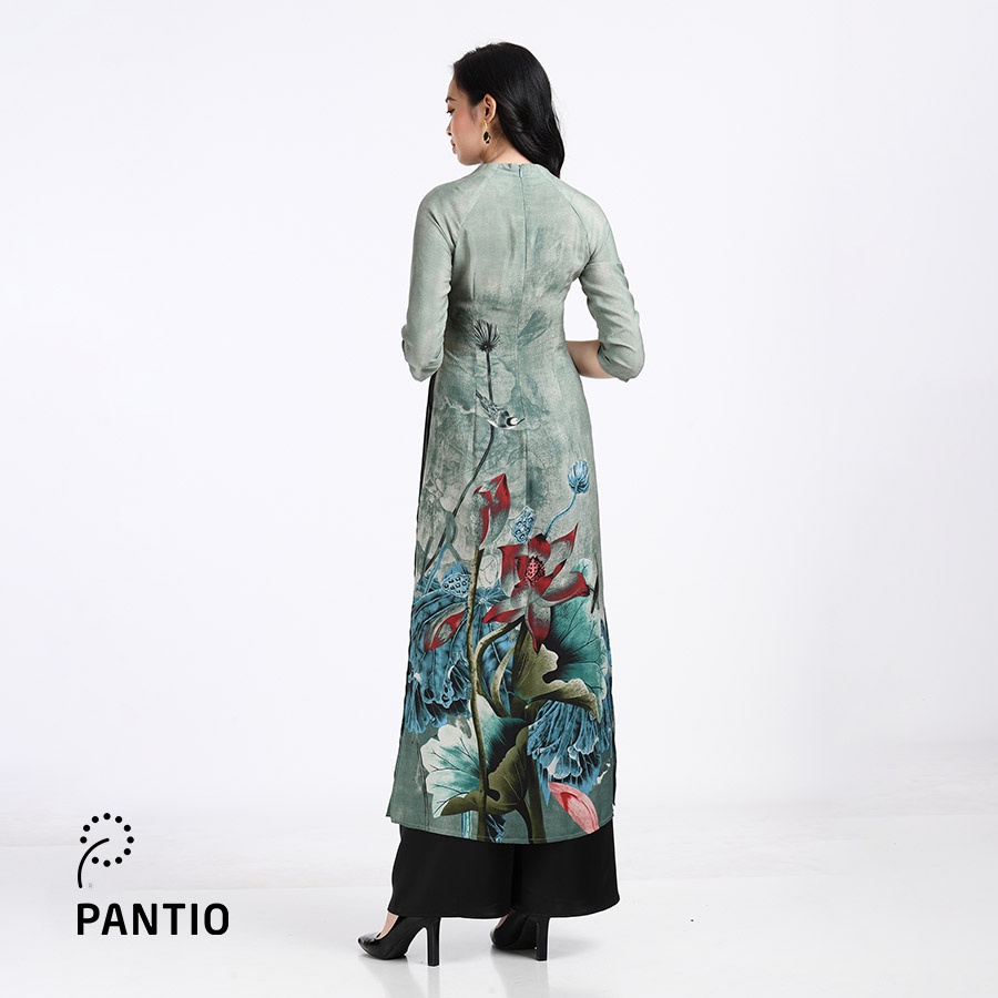 ÁO DÀI Cách điệu hoạ tiết truyền thống BDA50022- PANTIO