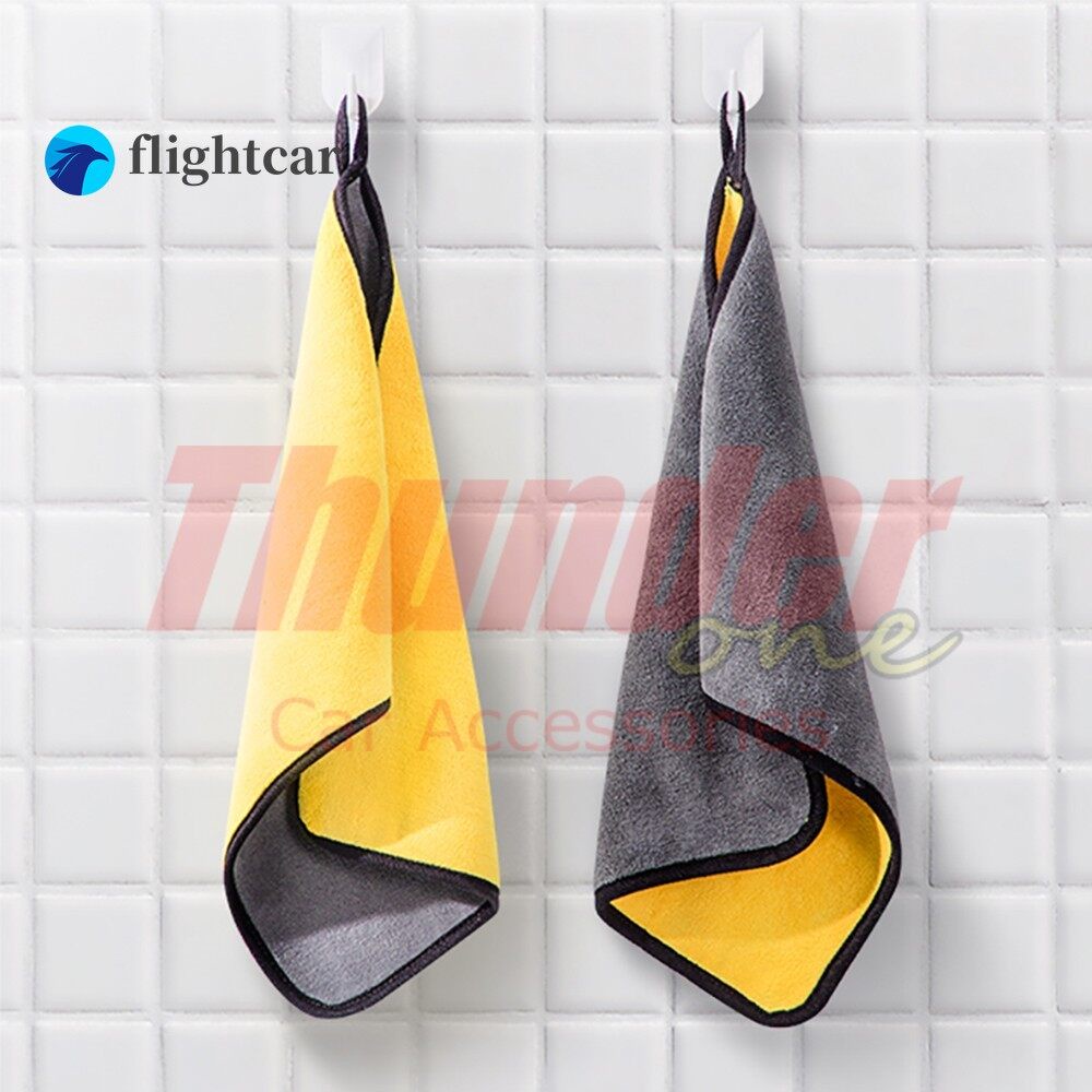 Khăn Lau Xe Hơi Vải Sợi Nhỏ Dày Dặn Thấm Hút Tốt 30x30cm