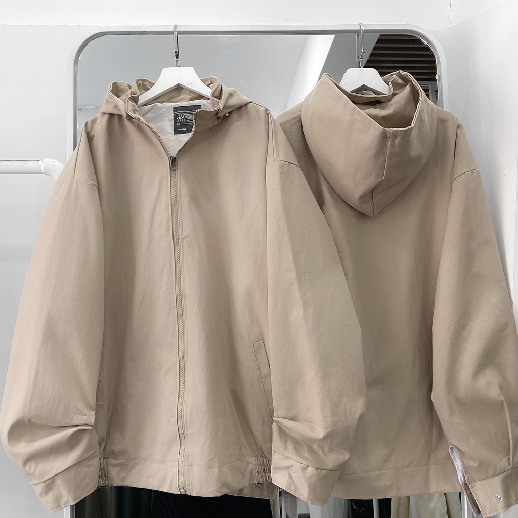 [sẵn] Áo khoác kaki trơn nón rộng (ảnh thật tại shop) Tanazi Closet