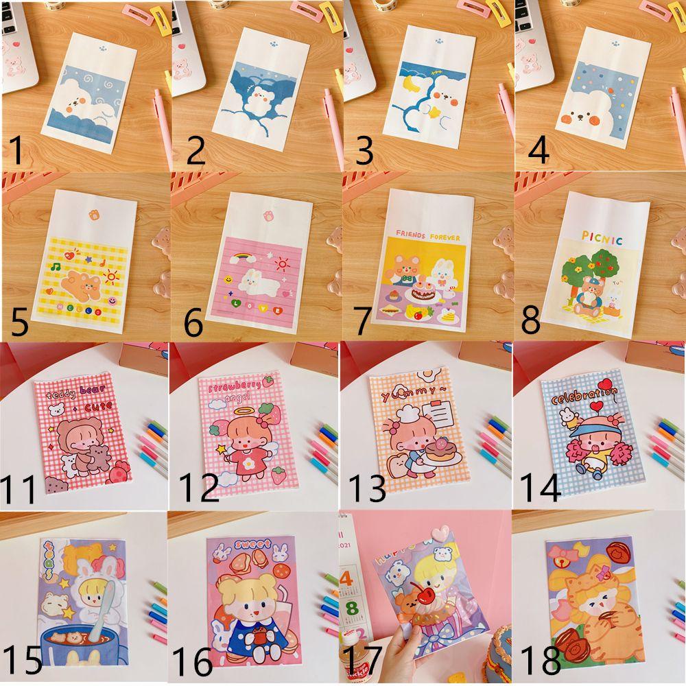 Bộ 10 Túi Giấy Đựng Quà Kẻ Sọc Nhiều Màu Sắc