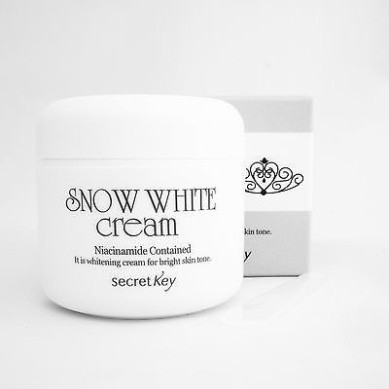 Kem Dưỡng da mặt Secret Key Snow White dạng gói và hũ hỗ trợ làm sáng da Snow White Cream NPP Shoptido