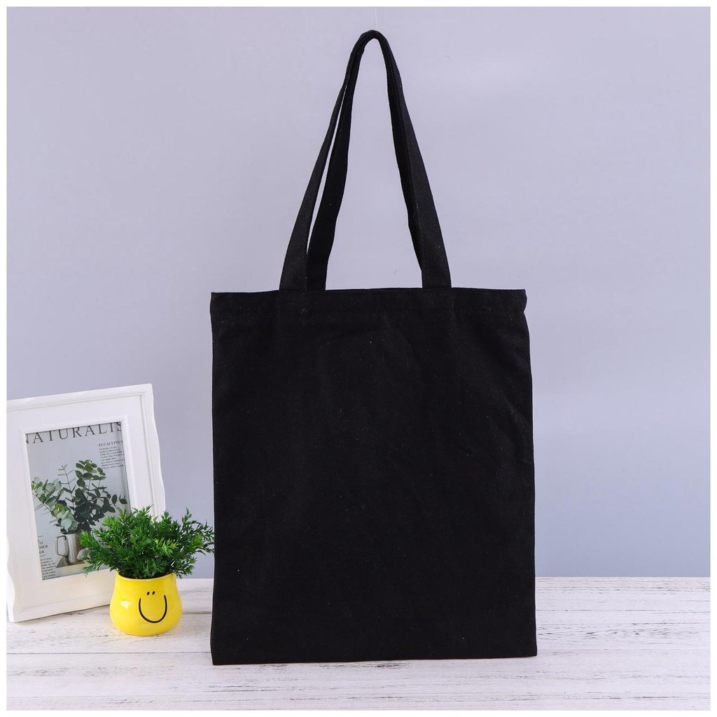 Túi tote không khoá Túi vải bố túi canvas trơn 34*37cm