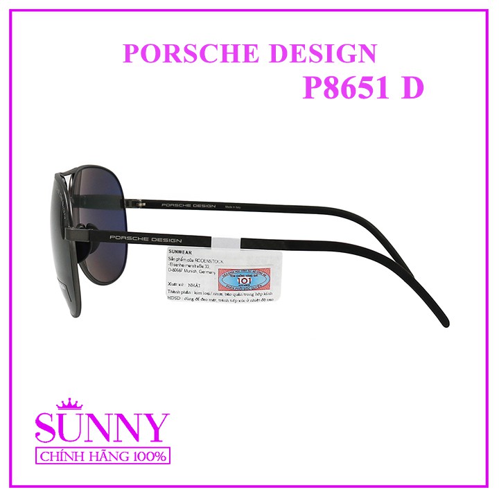 P8651 D- Mắt kính PORSCHE DESIGN chính hãng bảo hành toàn quốc