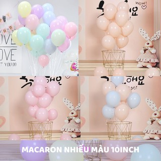 Set bóng macaron pastel loại lồng 2 lớp size 10" trang trí sinh nhật sự kiện party