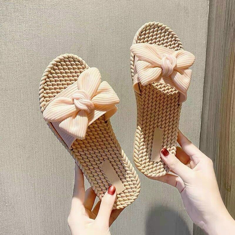 Giày sục mica phối nơ nhỏ xinh dễ thương