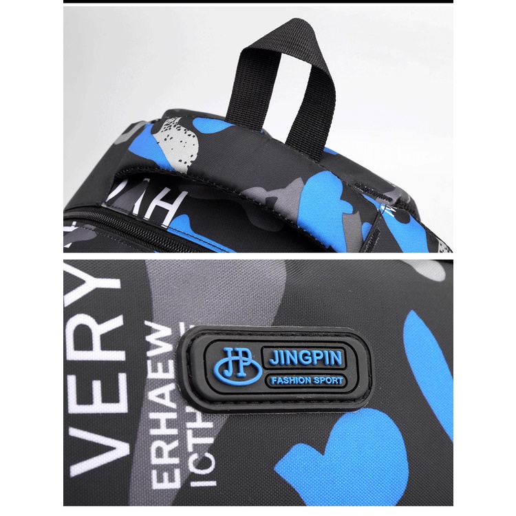 Balo nam cấp 2, 3 sinh viên đi học, đi chơi du lịch, cặp học sinh phong cách cá tính màu loang