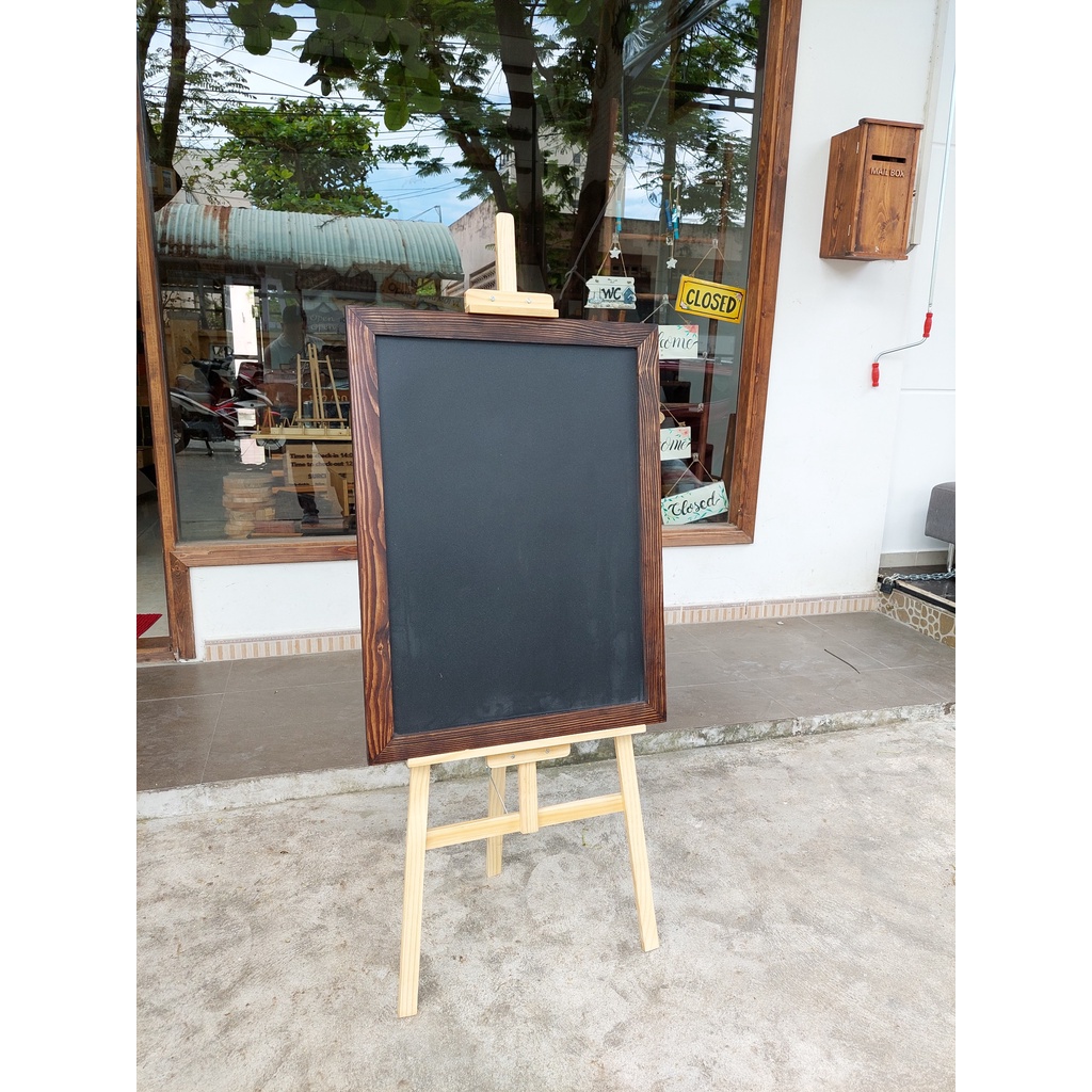 Kệ đựng bảng viết phấn, kệ đựng menu, giá vẽ tranh, bảng dùng ngoài trời  (mã 02) - LUXI decor